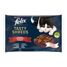 Kačių ėdalas FELIX su mėsa drebučiuose, 4x85g