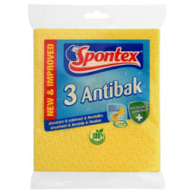 Antibakterinės šluostės SPONTEX, 3 vnt.