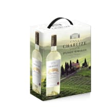 Kaitstud geograafilise tähisega vein Casa Charlize Pinot Grigio Terre Siciliane IGT 12%vol 3l
