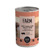 Šunų ėdalas su kiauliena FARM, 400 g