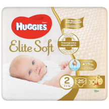 Sausk.HUGGIES ELITE SOFT 2, 4-6kg, 25vnt