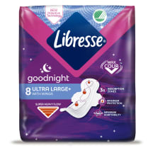 Higieniniai paketai LIBRESSE NIGHT 8 vnt