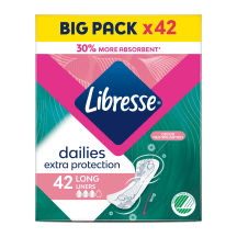 Hügieenisidemed Libresse Extra Protection Long 42tk