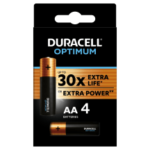 Baterijas Duracell Optimum AA 4 gab.