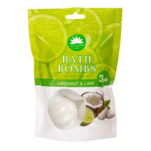 Vonios bombos Coconut & Lime, 3 vnt