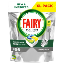 Nõudep.kapslid Fairy Platinum Lemon 40tk