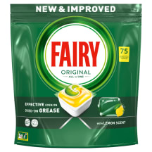 Nõudep.kapslid Fairy All in One Lemon 75tk