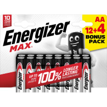 Baterija AA Energizer Max Alk 12+4 AW22