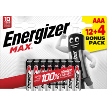 Patareid AAA Energizer Max Alk 12+4 AW22