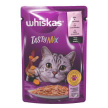 Kaķu kon.Whiskas ar lasi un burkaniem85g