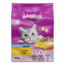 Kassisööt kuiv Whiskas Sterile kana 800g