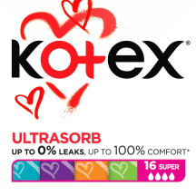 Tampoonid Kotex UltraSorb Super 16tk