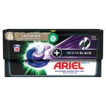Veļas mazgāšanas kapsulas Ariel Black 26gab