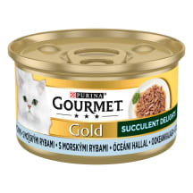 Konservai katėms su žuvimi GOURMET GOLD, 85 g