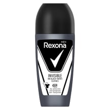 Deodorant Rexona Invisible B&W meestele 50ml