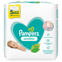 Wipes Pampers Sensitive 5x52pcs