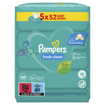Wipes Pampers Fresh Clean 5x52pcs