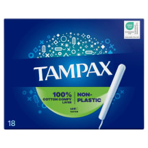 Tamp. Tampax Plastic Free Super 18tk