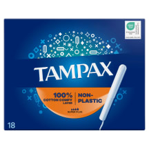 Tamp. Tampax Plastic Free Super Plus18tk