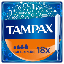 Tampoonid Tampax Plastic Free Super Plus 18tk