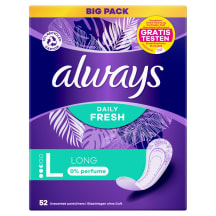 Pesuk. Always Long 0% Perfume 52tk