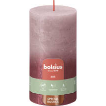 Žvakė BOLSIUS, 13 x 7 cm, rožinė