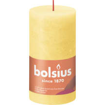 Pīlāra svece Bolsius 13x7cm dzeltena