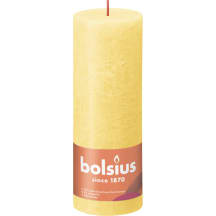 Pīlāra svece Bolsius 19x7cm dzeltena