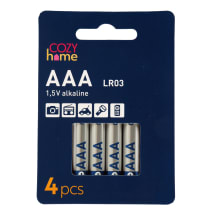 Baterijos COZY HOME AAA 1,5 V LR03, 4 vnt
