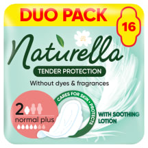 Hügieenisidemed Naturella Tender Protection Normal 16tk