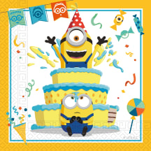 Pabersalvrätikud Decorata Party Minions 33x33cm 20tk