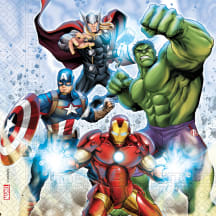 Pabersalvrätikud Decorata Party Avengers 33x33cm 20tk