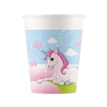 Pop. puodeliai „Unicorn“ 200ml 8vnt