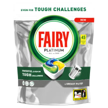 Nõudepesukapslid Fairy Platinum Lemon 45tk