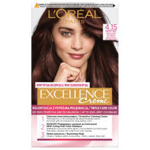 Püsivärv L'Oreal Paris Excellence Creme kolmekordne hooldus 4.15 1 tk