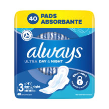 Hügieenisidemed Always Ultra Day&Night Mega Pack S3 40tk
