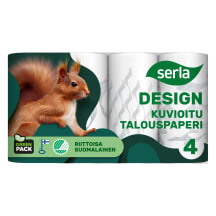Virtuves dvieļi SERLA DESIGN, 4 ruļļi