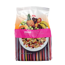 Müsli puuvilja 45% ICA 750g