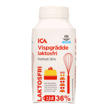 Vahukoor laktoosivaba ICA 36% 250ml