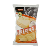 Grietinės, sūrio bulvių traškučiai RIMI, 150g