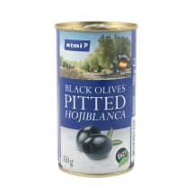 Melnās olīvas Rimi bez kauliņiem 350g/150g