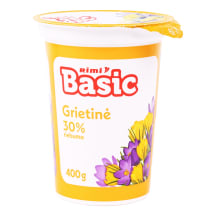 Grietinė RIMI BASIC, 30 % rieb., 400 g