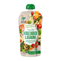 Püree taimse lasanje I Love Eco lastele alates 6 kuust 120g