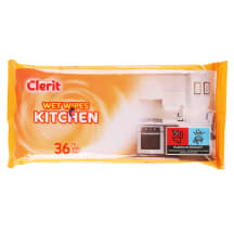 Mitrās salvetes Clerit virtuvei 36gab.