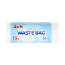 Atkritumu maisi HDPE Clerit 15l 30 gab