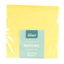Salvrätikud Rimi Smart 33x33cm 50tk helekollane
