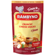 Sūrio užkandis „Rambyno“ su kumpiu, 45% 75g