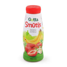 Smūtijs zemeņu – banānu Gutta 280ml