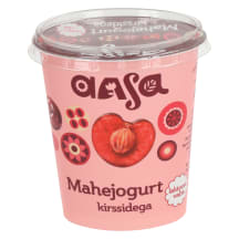 Aasa Mahejogurt kirssidega 370g laktoosivaba