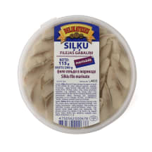 Siļķu filejas gabaliņi marinādē 200g/115g